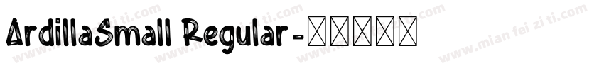 ArdillaSmall Regular字体转换